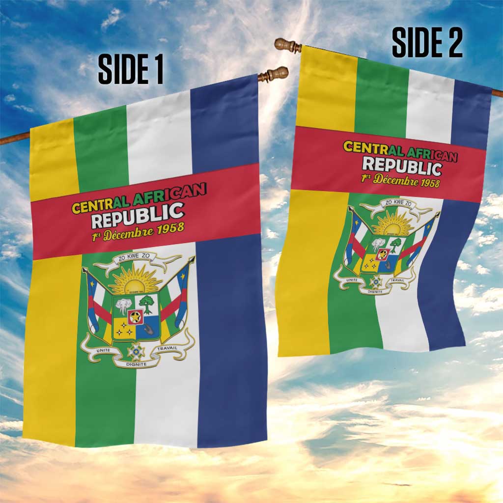 Central African Republic Garden Flag Happy Republic Day - Wonder Print Shop