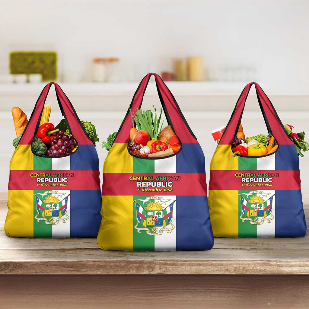 Central African Republic Grocery Bag Happy Republic Day - Wonder Print Shop
