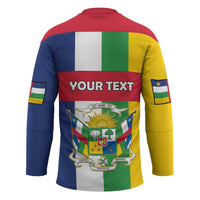 Personalized Central African Republic Hockey Jersey Happy Republic Day - Wonder Print Shop