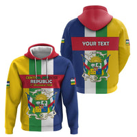 Personalized Central African Republic Hoodie Happy Republic Day - Wonder Print Shop