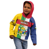 Personalized Central African Republic Kid Hoodie Happy Republic Day - Wonder Print Shop