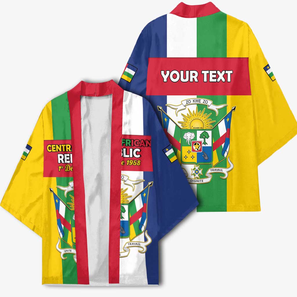 Personalized Central African Republic Kimono Happy Republic Day - Wonder Print Shop