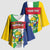 Personalized Central African Republic Kimono Sleeve Blouse Happy Republic Day - Wonder Print Shop