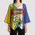 Personalized Central African Republic Kimono Sleeve Blouse Happy Republic Day - Wonder Print Shop