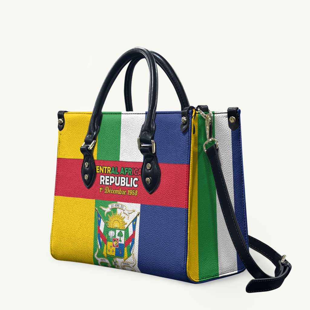 Central African Republic Leather Bag Happy Republic Day - Wonder Print Shop