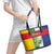 Central African Republic Leather Tote Bag Happy Republic Day - Wonder Print Shop