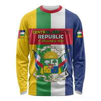 Personalized Central African Republic Long Sleeve Shirt Happy Republic Day - Wonder Print Shop