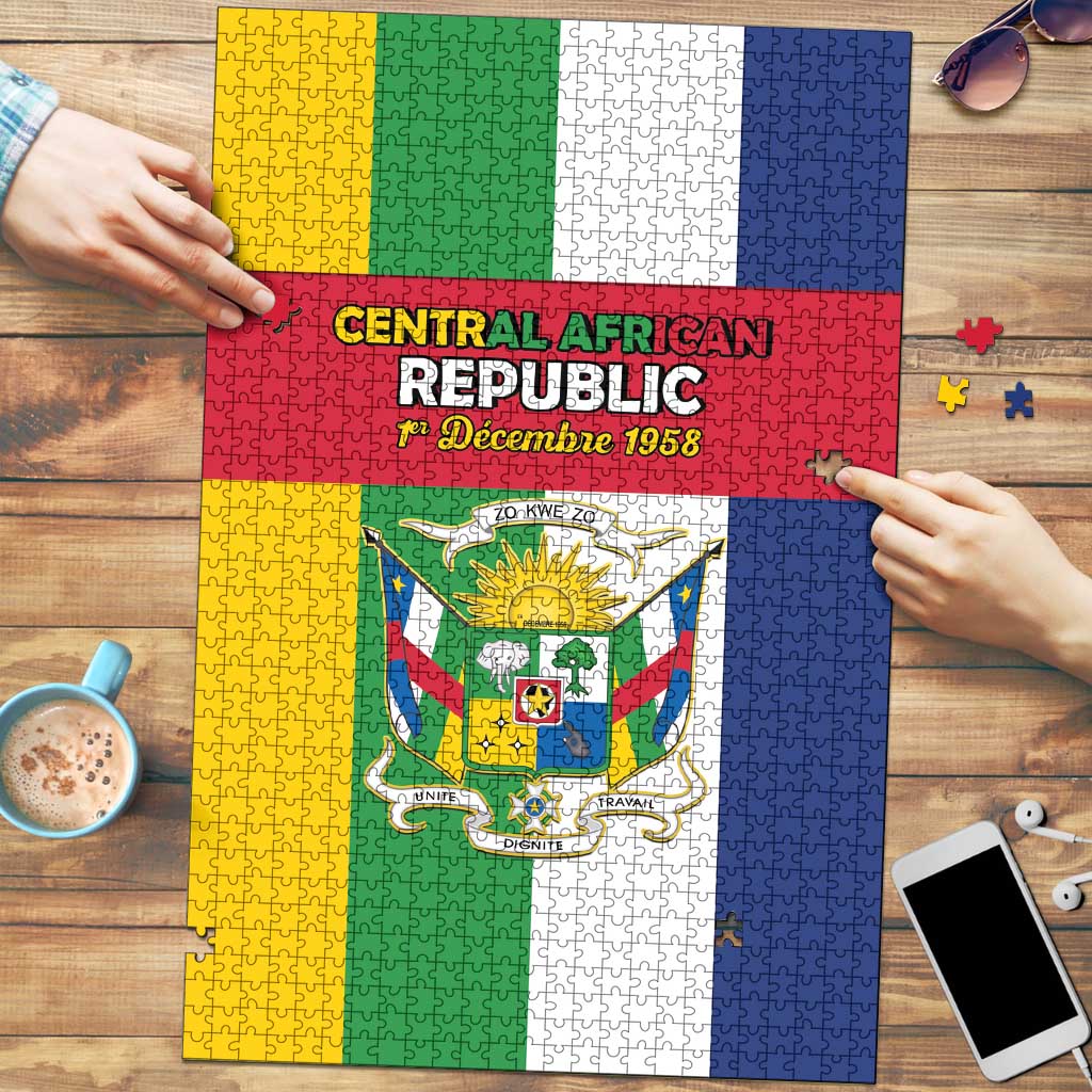 Central African Republic Puzzle Happy Republic Day - Wonder Print Shop