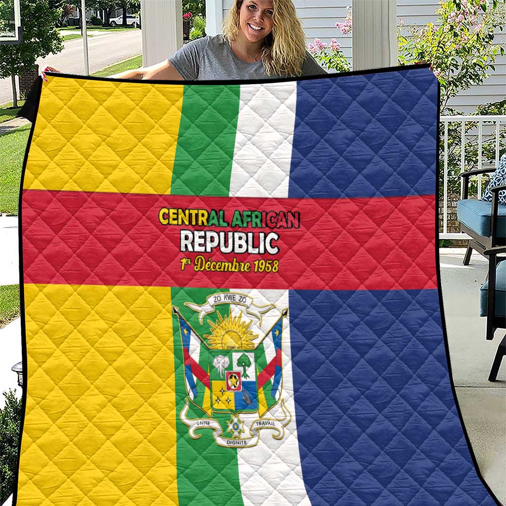 Central African Republic Quilt Happy Republic Day - Wonder Print Shop