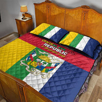 Central African Republic Quilt Bed Set Happy Republic Day - Wonder Print Shop