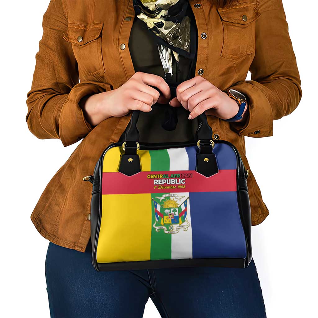Central African Republic Shoulder Handbag Happy Republic Day - Wonder Print Shop
