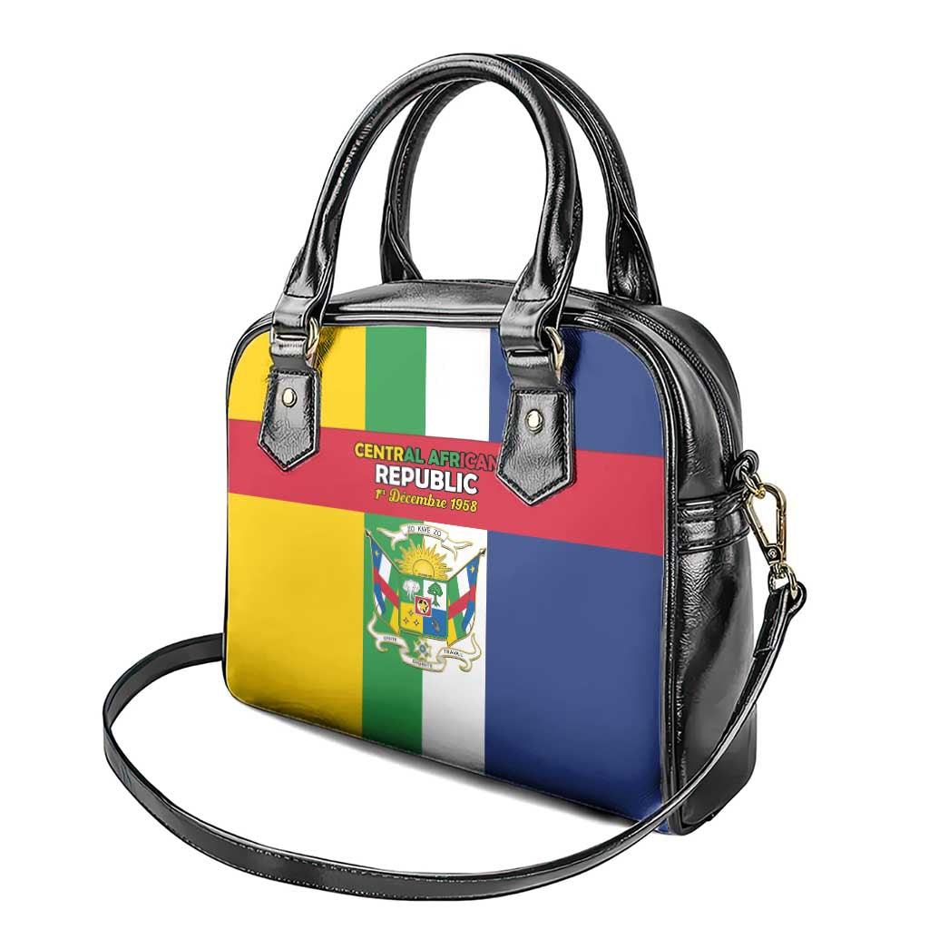 Central African Republic Shoulder Handbag Happy Republic Day - Wonder Print Shop
