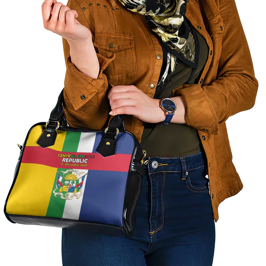 Central African Republic Shoulder Handbag Happy Republic Day - Wonder Print Shop