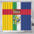 Central African Republic Shower Curtain Happy Republic Day - Wonder Print Shop