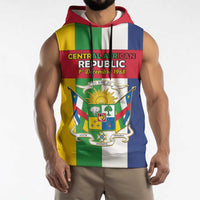 Personalized Central African Republic Sleeveless Hoodie Happy Republic Day - Wonder Print Shop