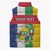Personalized Central African Republic Sleeveless Puffer Jacket Happy Republic Day - Wonder Print Shop