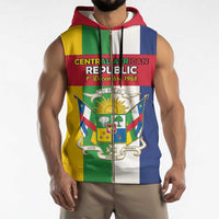 Personalized Central African Republic Sleeveless Zip Hoodie Happy Republic Day - Wonder Print Shop