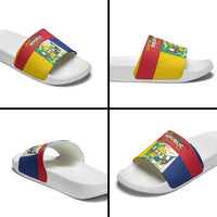 Central African Republic Slide Sandals Happy Republic Day - Wonder Print Shop