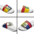 Central African Republic Slide Sandals Happy Republic Day - Wonder Print Shop