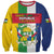 Personalized Central African Republic Sweatshirt Happy Republic Day - Wonder Print Shop