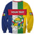 Personalized Central African Republic Sweatshirt Happy Republic Day - Wonder Print Shop