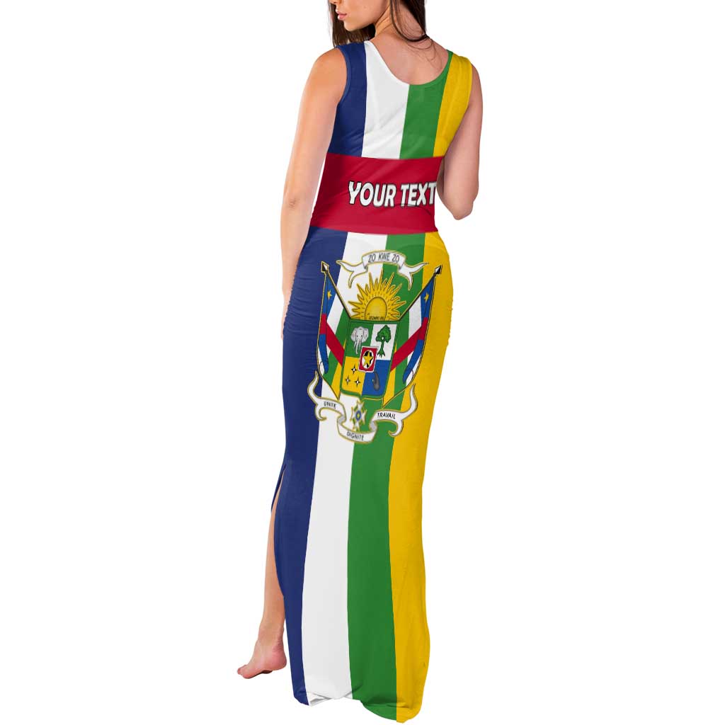 Personalized Central African Republic Tank Maxi Dress Happy Republic Day - Wonder Print Shop