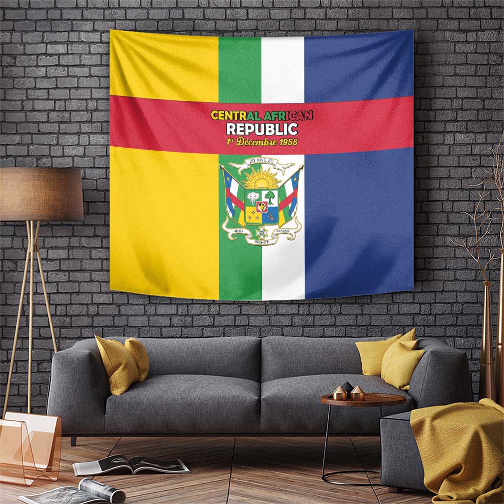 Central African Republic Tapestry Happy Republic Day - Wonder Print Shop