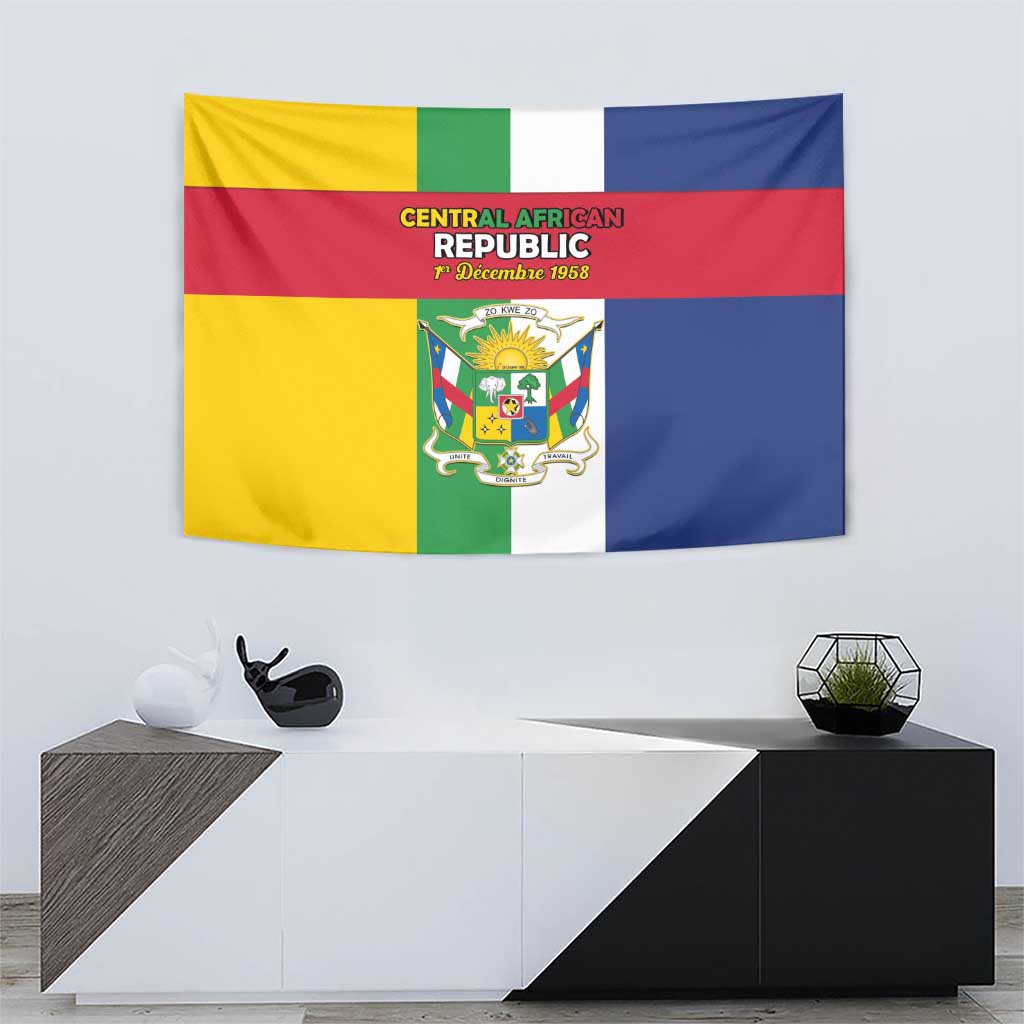 Central African Republic Tapestry Happy Republic Day - Wonder Print Shop