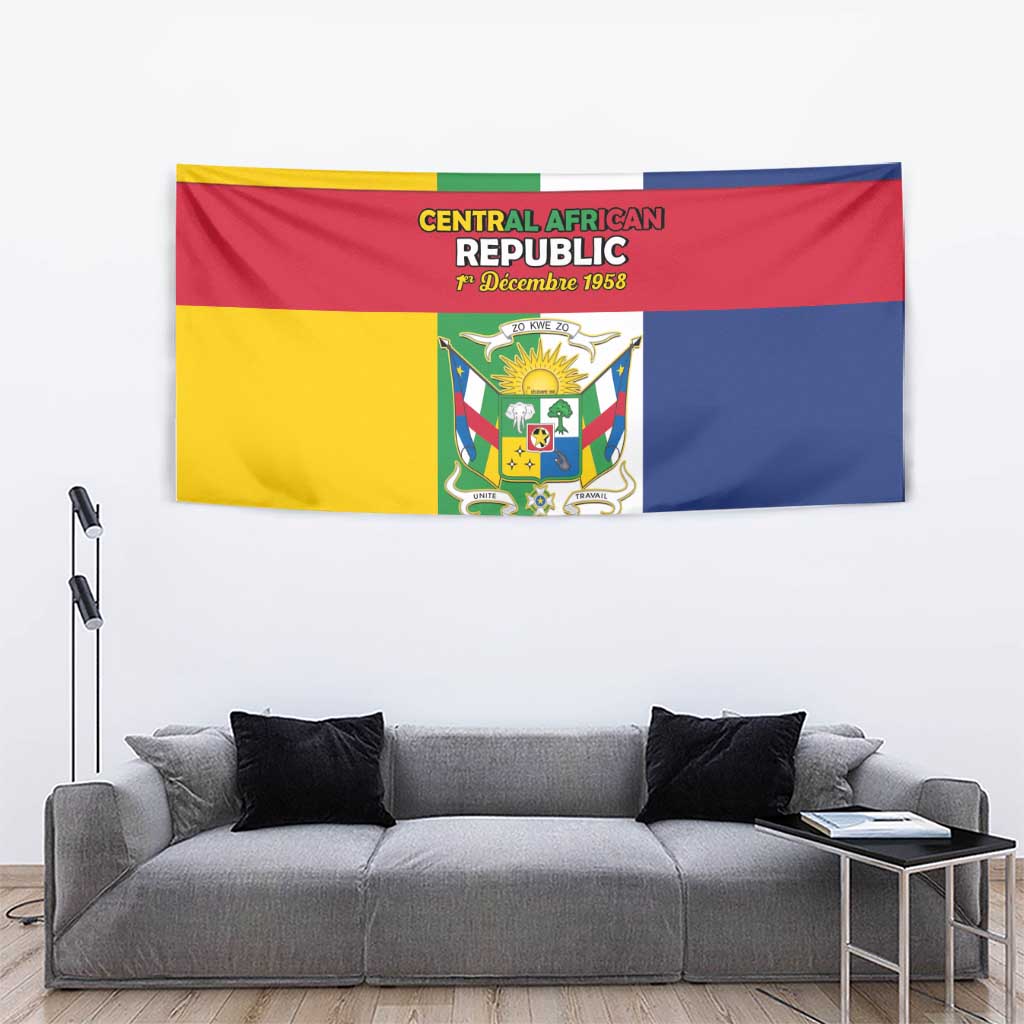 Central African Republic Tapestry Happy Republic Day - Wonder Print Shop