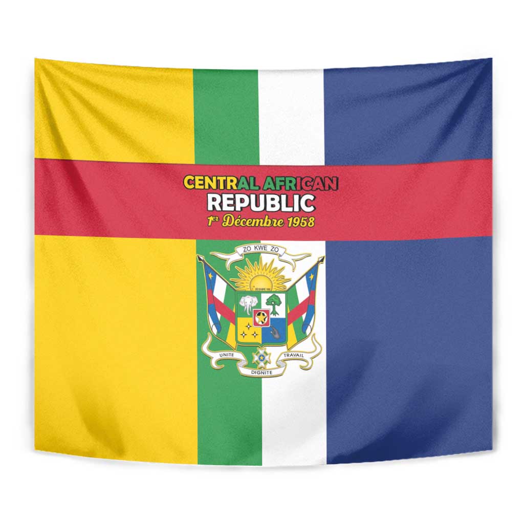 Central African Republic Tapestry Happy Republic Day - Wonder Print Shop