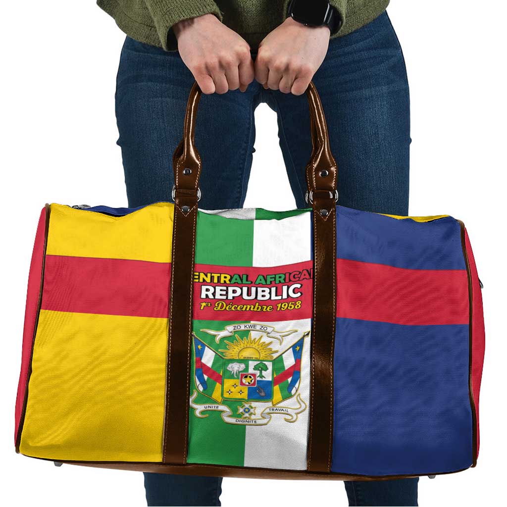 Central African Republic Travel Bag Happy Republic Day - Wonder Print Shop