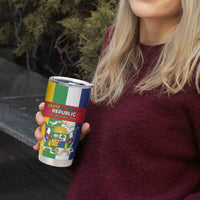Personalized Central African Republic Tumbler Cup Happy Republic Day - Wonder Print Shop