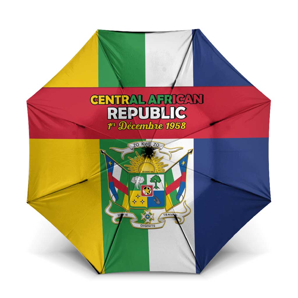 Central African Republic Umbrella Happy Republic Day - Wonder Print Shop