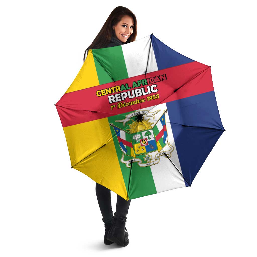 Central African Republic Umbrella Happy Republic Day - Wonder Print Shop