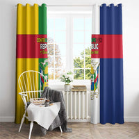 Central African Republic Window Curtain Happy Republic Day - Wonder Print Shop