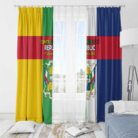 Central African Republic Window Curtain Happy Republic Day - Wonder Print Shop