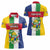 Personalized Central African Republic Women Polo Shirt Happy Republic Day - Wonder Print Shop