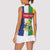 Personalized Central African Republic Women Sleeveless Polo Shirt Happy Republic Day - Wonder Print Shop