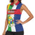 Personalized Central African Republic Women Sleeveless Polo Shirt Happy Republic Day - Wonder Print Shop