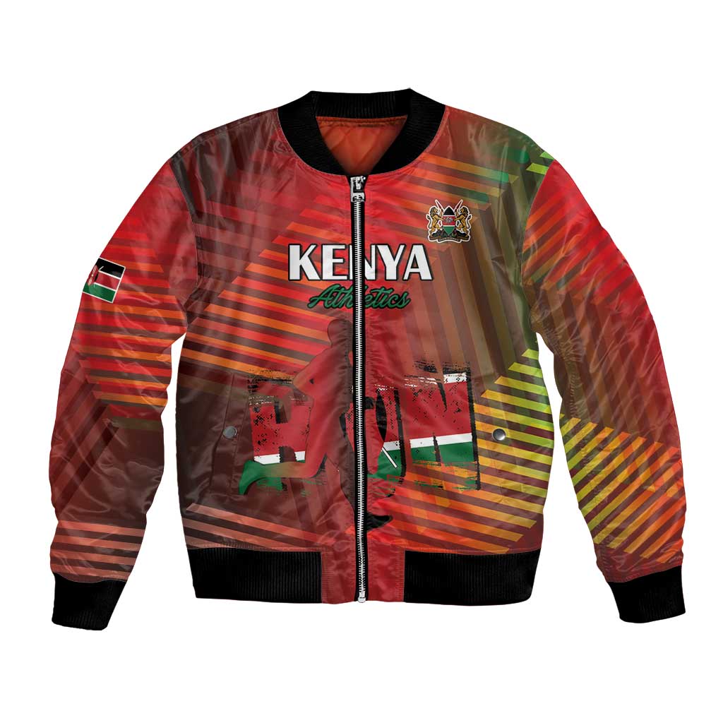 Kenya Athletics Bomber Jacket Run Faster - Wonder Print Shop
