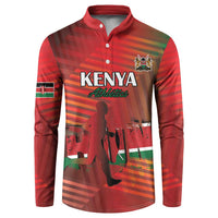 Kenya Athletics Button Sweatshirt Run Faster - Wonder Print Shop