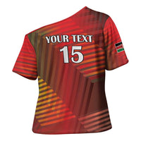 Kenya Athletics Cross Shoulder Shirt Run Faster - Wonder Print Shop