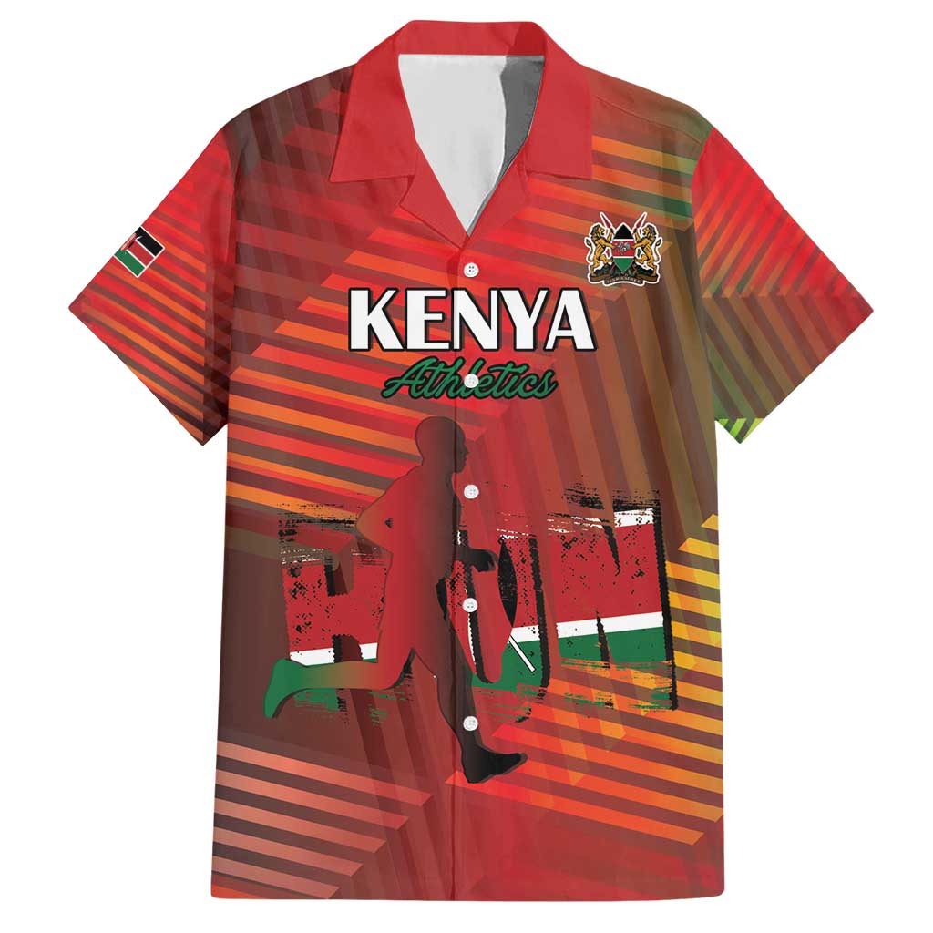 Kenya Athletics Hawaiian Shirt Run Faster - Wonder Print Shop