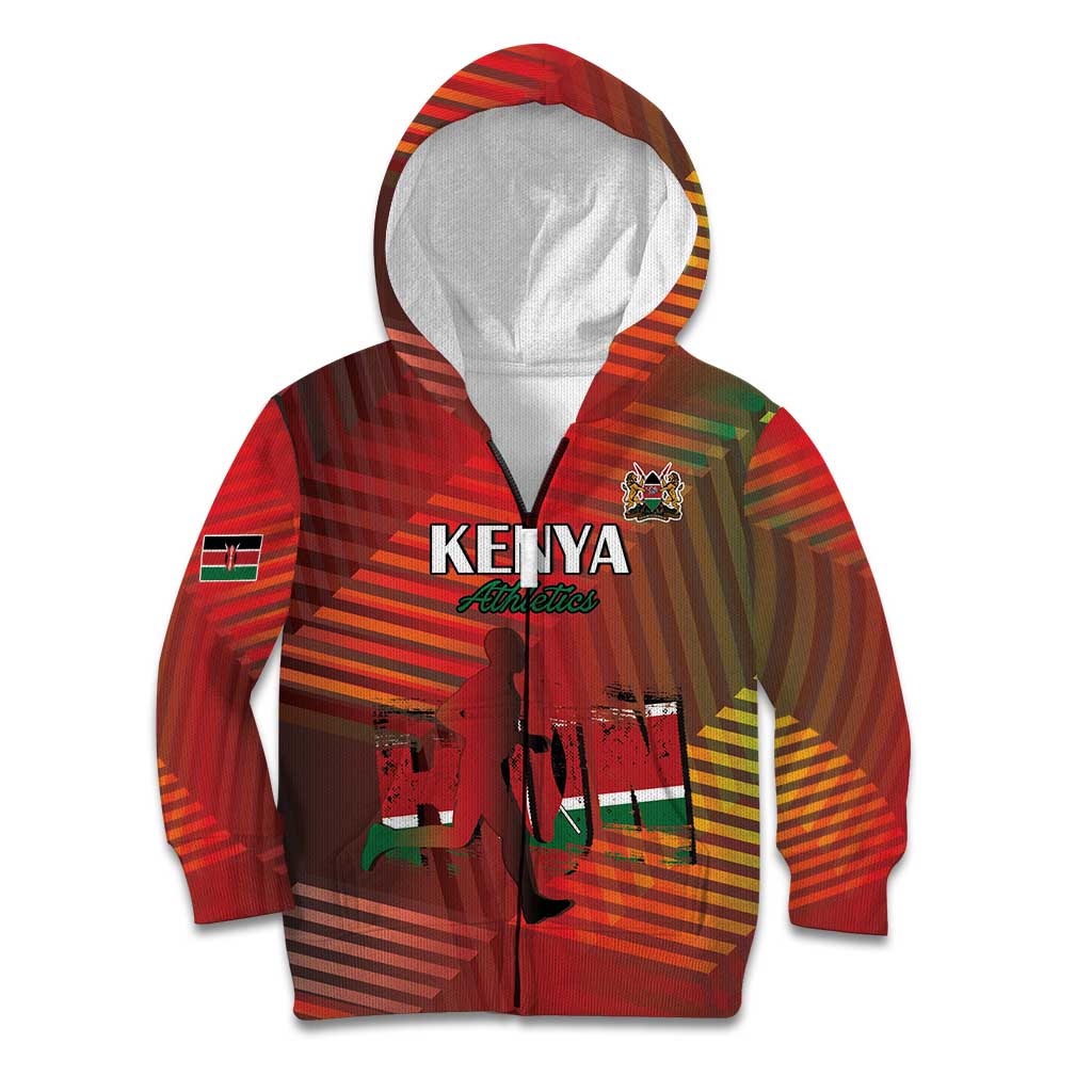 Kenya Athletics Kid Hoodie Run Faster - Wonder Print Shop