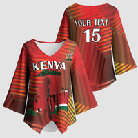 Kenya Athletics Kimono Sleeve Blouse Run Faster - Wonder Print Shop