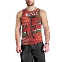 Kenya Athletics Men Tank Top Run Faster - Wonder Print Shop