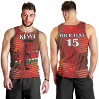 Kenya Athletics Men Tank Top Run Faster - Wonder Print Shop