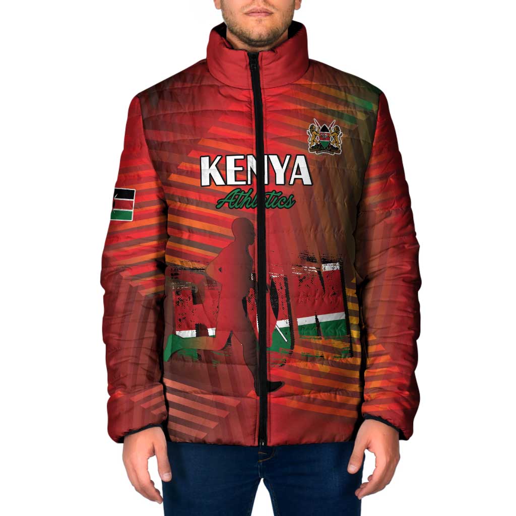 Kenya Athletics Padded Jacket Run Faster - Wonder Print Shop
