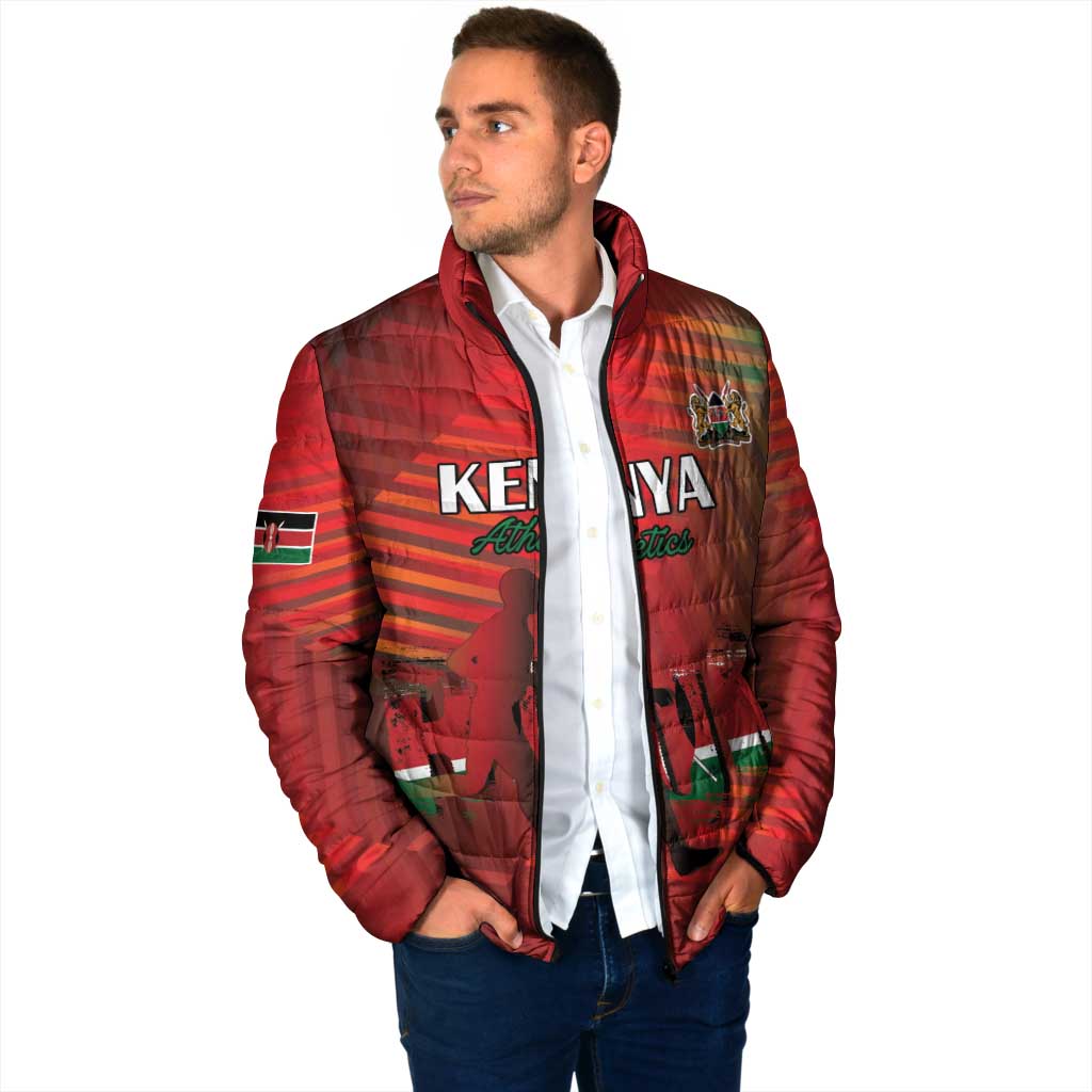 Kenya Athletics Padded Jacket Run Faster - Wonder Print Shop