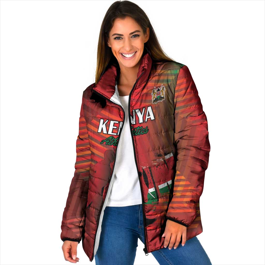Kenya Athletics Padded Jacket Run Faster - Wonder Print Shop